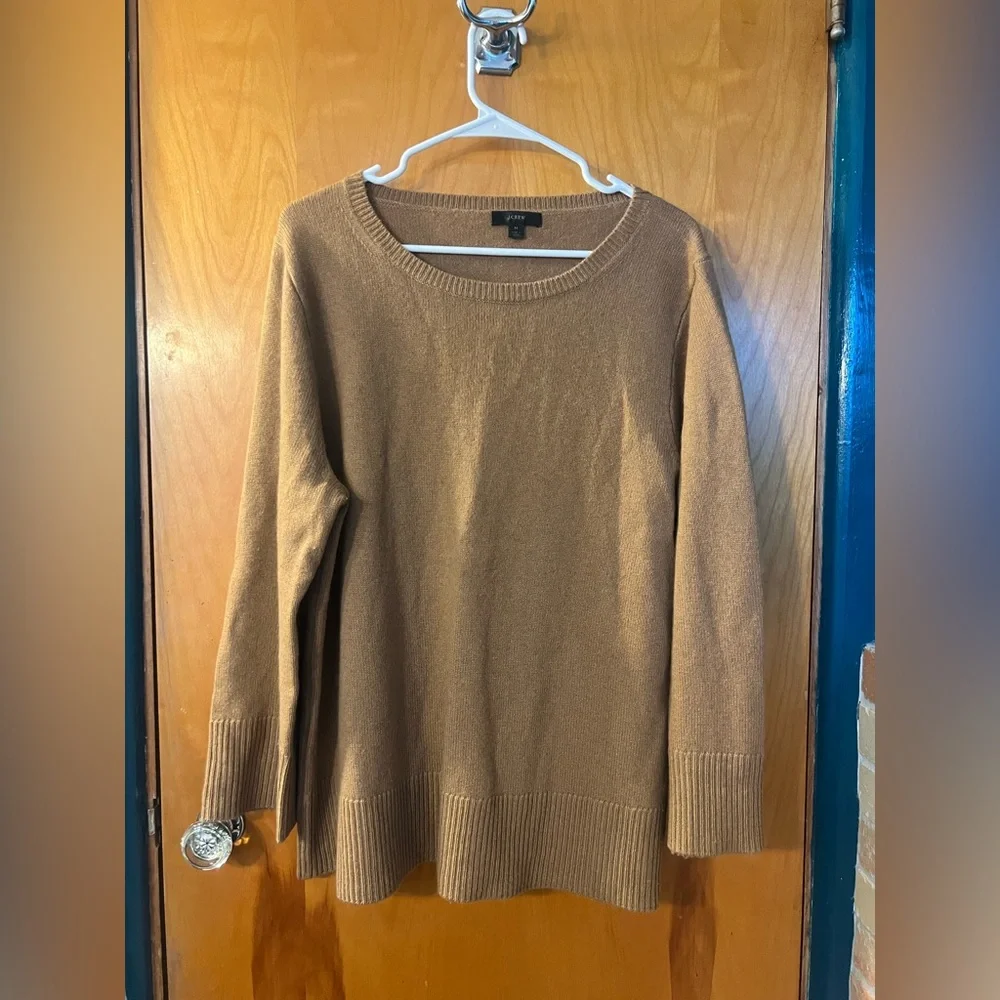 Wool and recycled cashmere oversized crewneck sweater - Picture 2 of 5